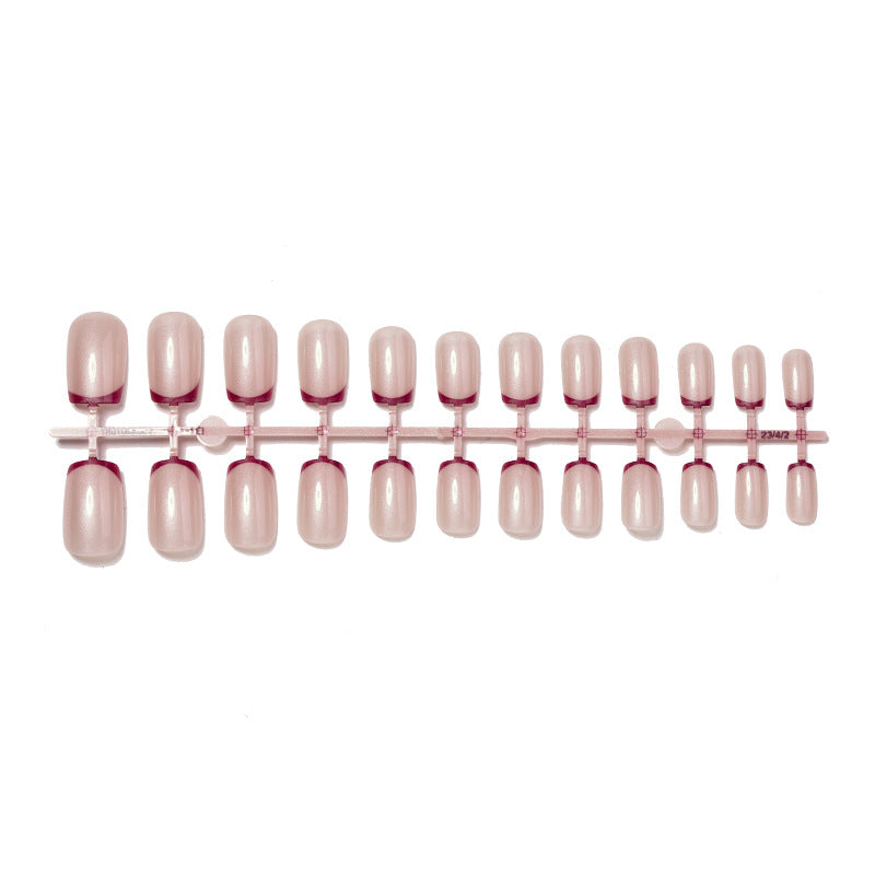 French Tip Press-On Nail Set Bowlift