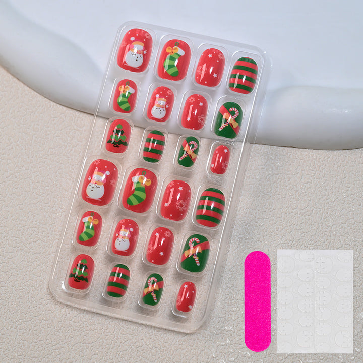 Themed Summer Beach Nail Art Press-On Nails Bowlift