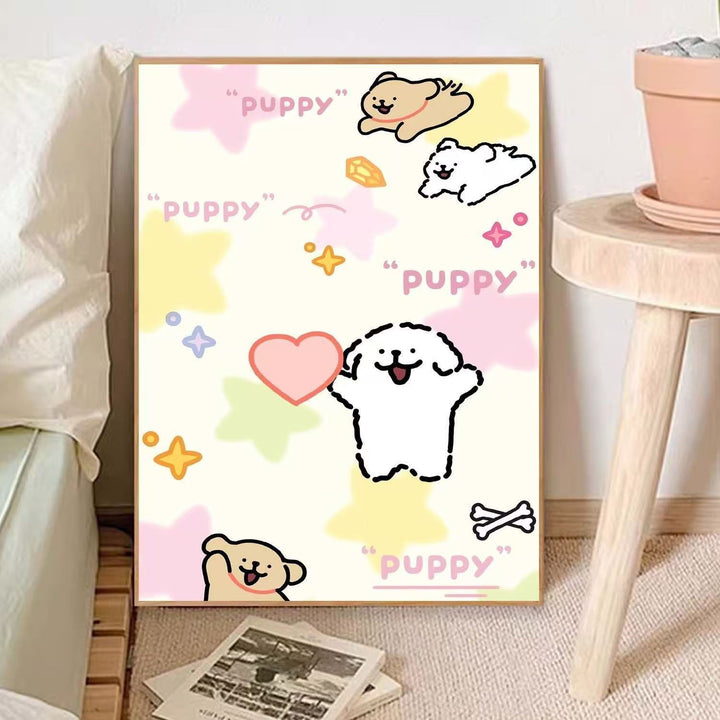 Cute Animal-Themed Illustrative Wall Art Bowlift