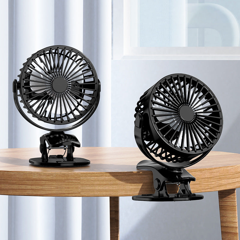 Portable table fan with clip function and quiet operation Bowlift