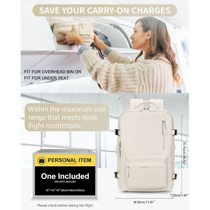 Multifunctional Travel Backpack with Insulated Laptop Compartment Bowlift