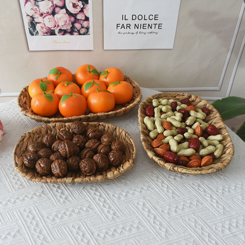 Natural Woven Serving Tray Bowlift