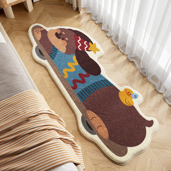 Playful Dog-Themed Area Rug