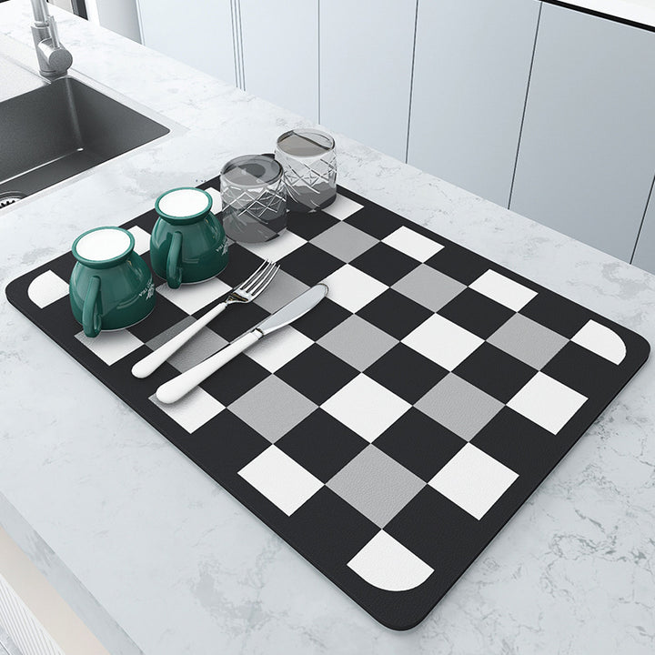 Hexagonal Design Kitchen Drying Mat