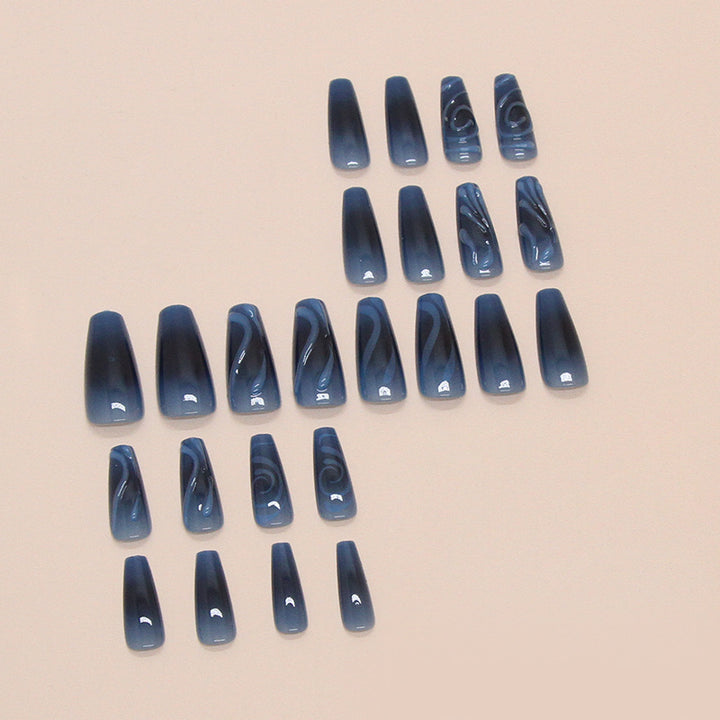 Artistic Swirl Press-On Nail Extensions Bowlift
