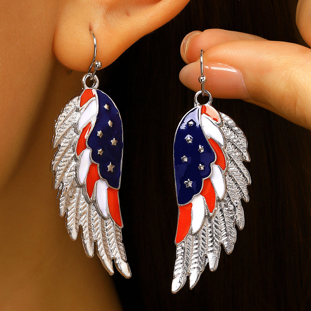 Women's unusual star-rose acrylic earrings with feather-light wearing comfort and fishhook closure Bowlift