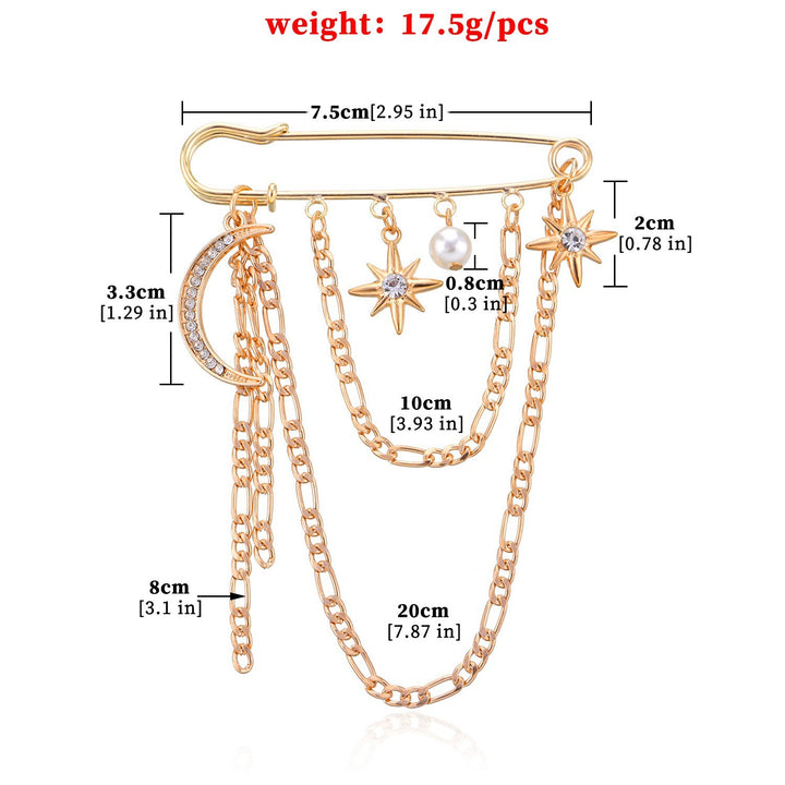 Glamorous Chain Brooch Bowlift