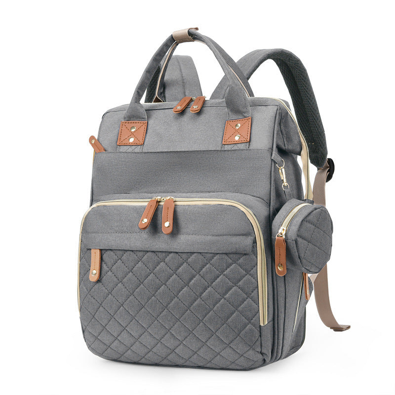 Versatile Multi-Pocket Quilted Backpack Bowlift