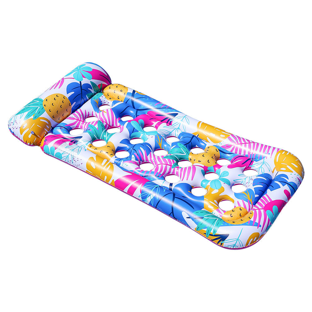 Women's Inflatable Swimming Lounge with Floral Design Bowlift