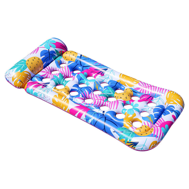 Women Inflatable Swimming Lounge with Floral Design Bowlift