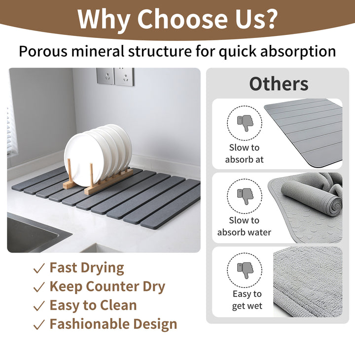 Elegant Slatted Dining Table Mat