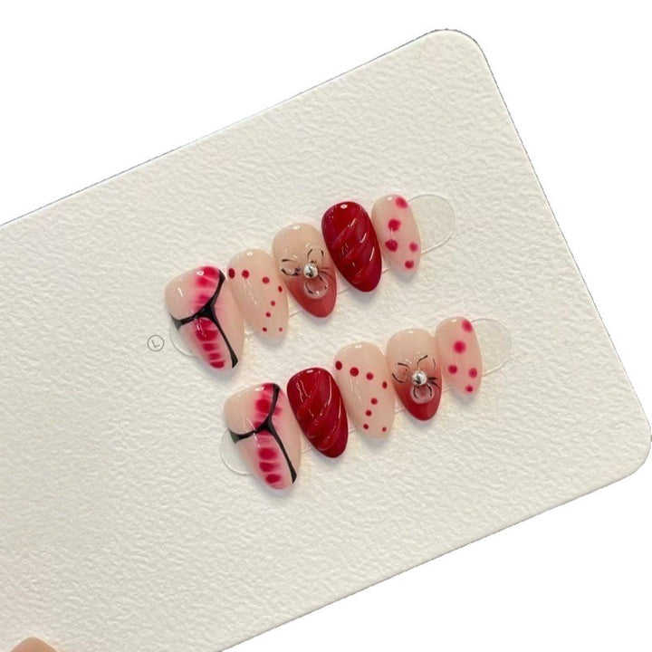 Creative Art Nails Set with Decorative Accents Bowlift