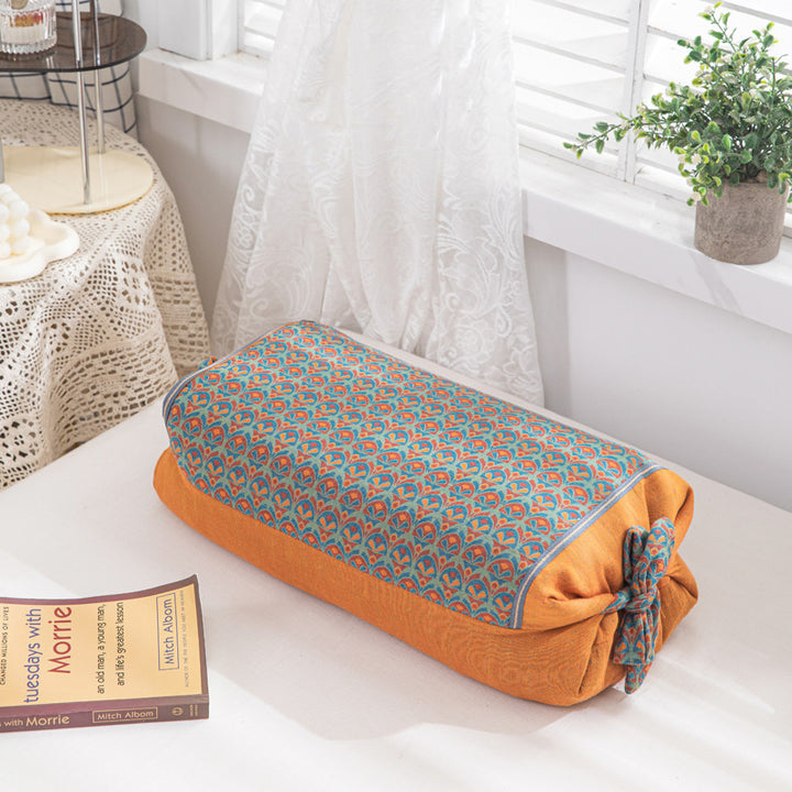 Women Decorative Neck Roll with Floral Pattern Bowlift