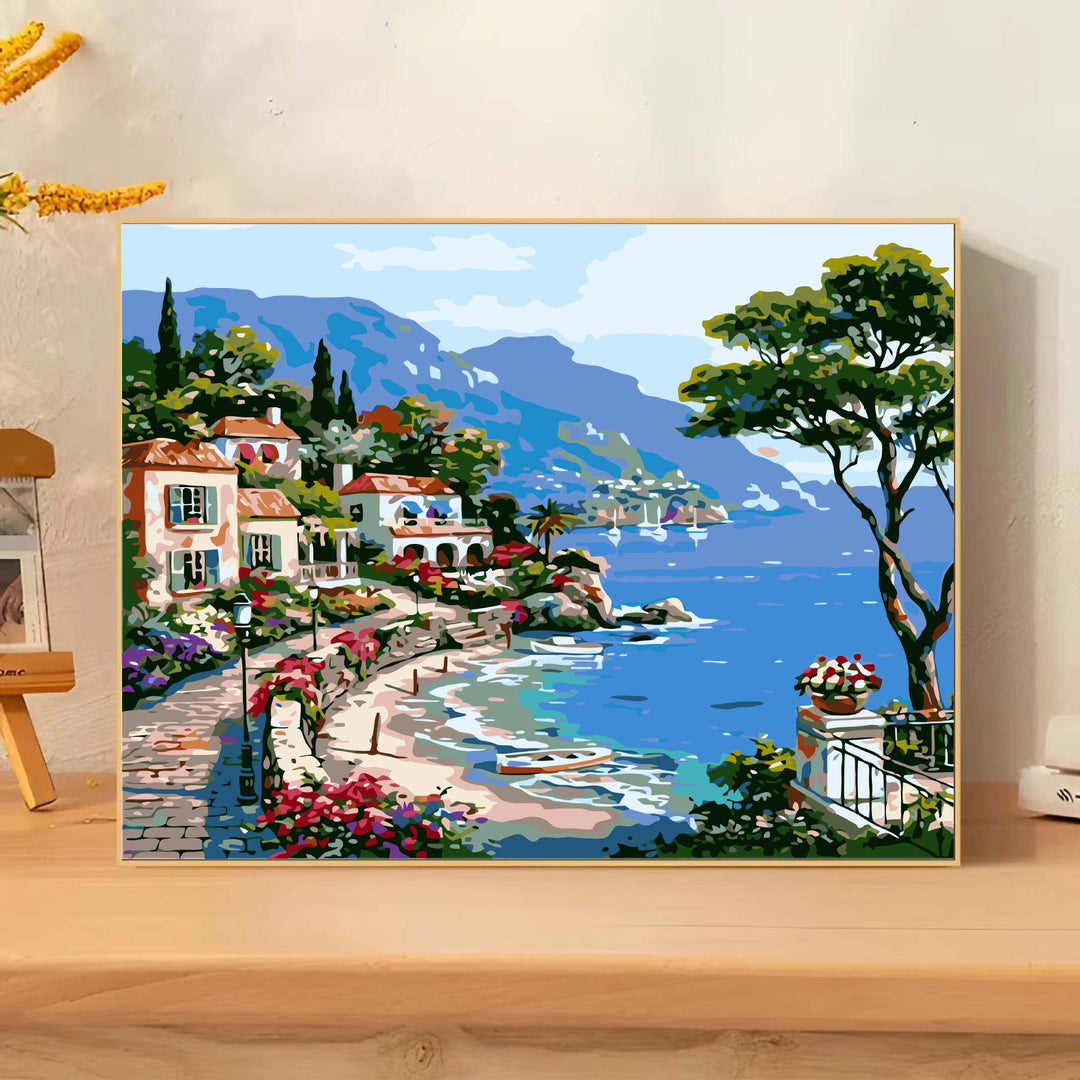 Scenic Landscape Art Canvas Print Bowlift