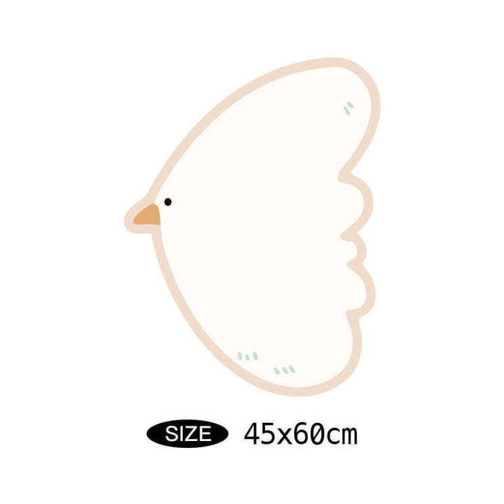 Decorative Bird-Shaped Area Mat