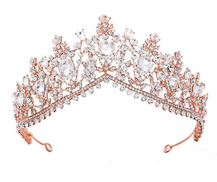 Women's Glamorous Tiara with Rhinestone and Crystal Embellishments Bowlift