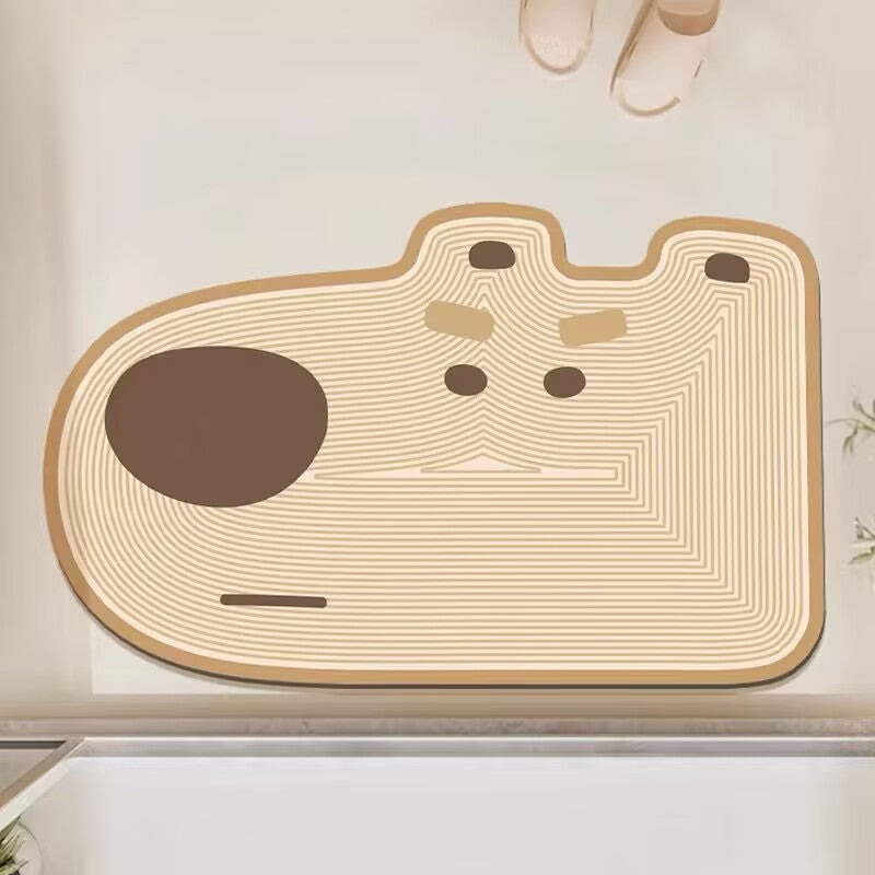 Bear-Shaped Soft Bath Mat