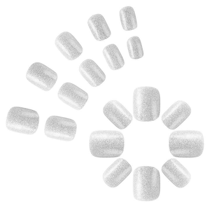 Sparkling Glitter Press-On Nails Bowlift