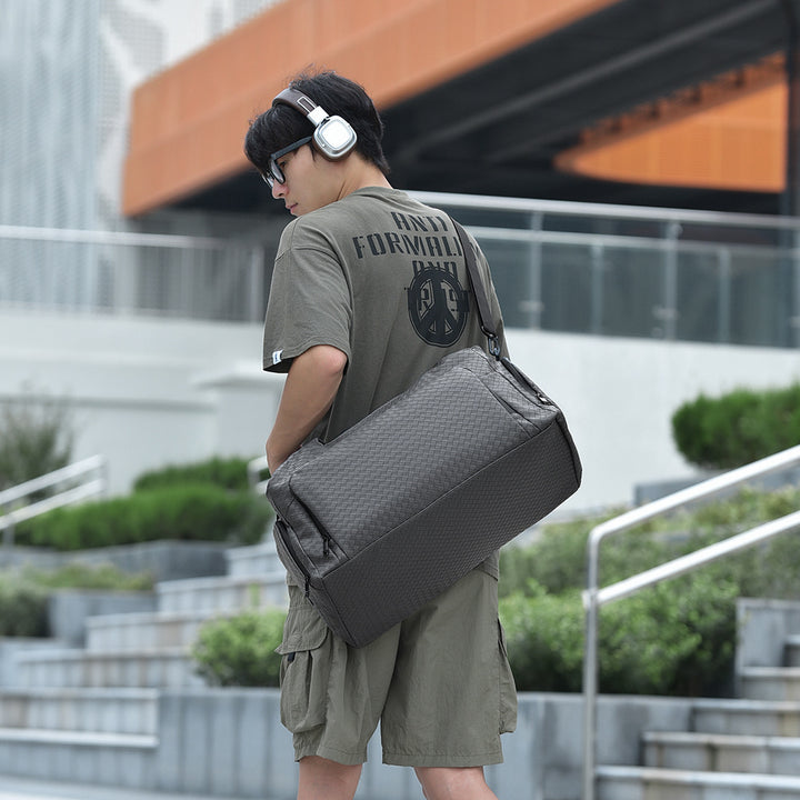 Premium Woven Travel Duffel Bag Bowlift