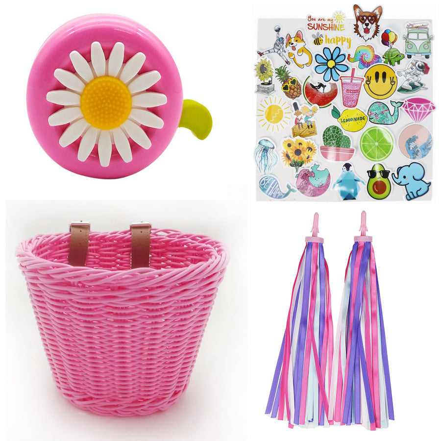 Playful basket with colorful appliqués Bowlift