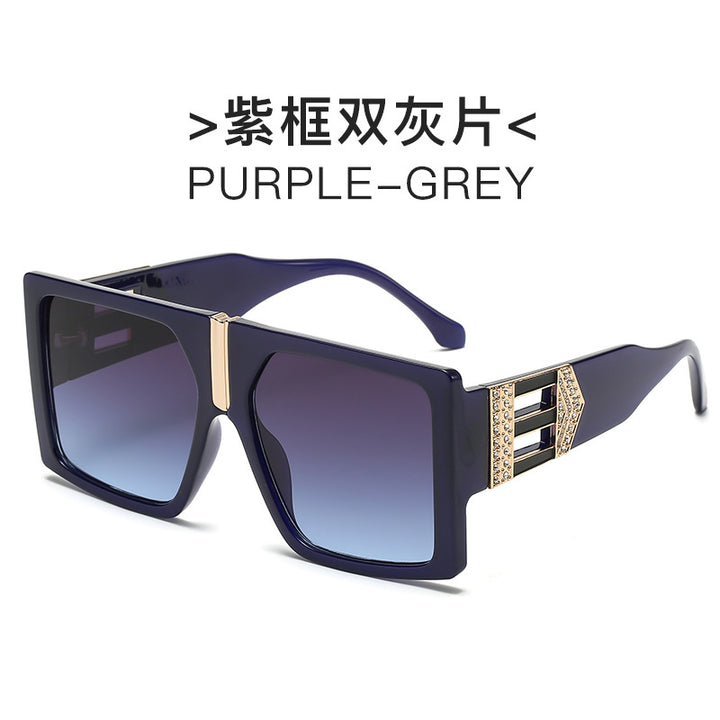 Ladies elegant rectangular sunglasses with glamorous embellishments Bowlift