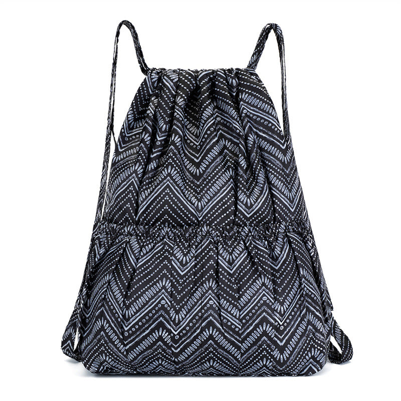 Floral Print Drawstring Backpack Bowlift