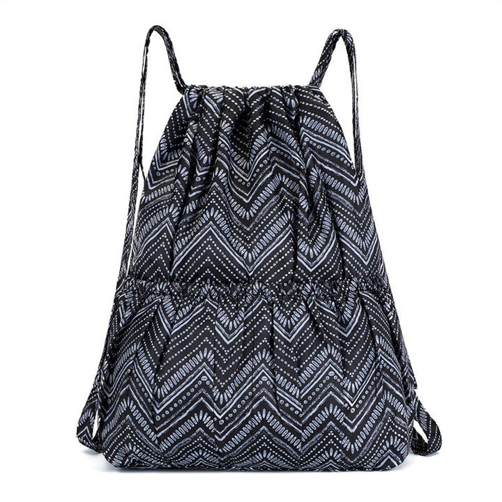 Floral Print Drawstring Backpack Bowlift