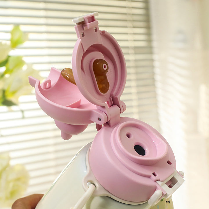 Ladies Insulated Water Bottle with Animal-Friendly Design Bowlift