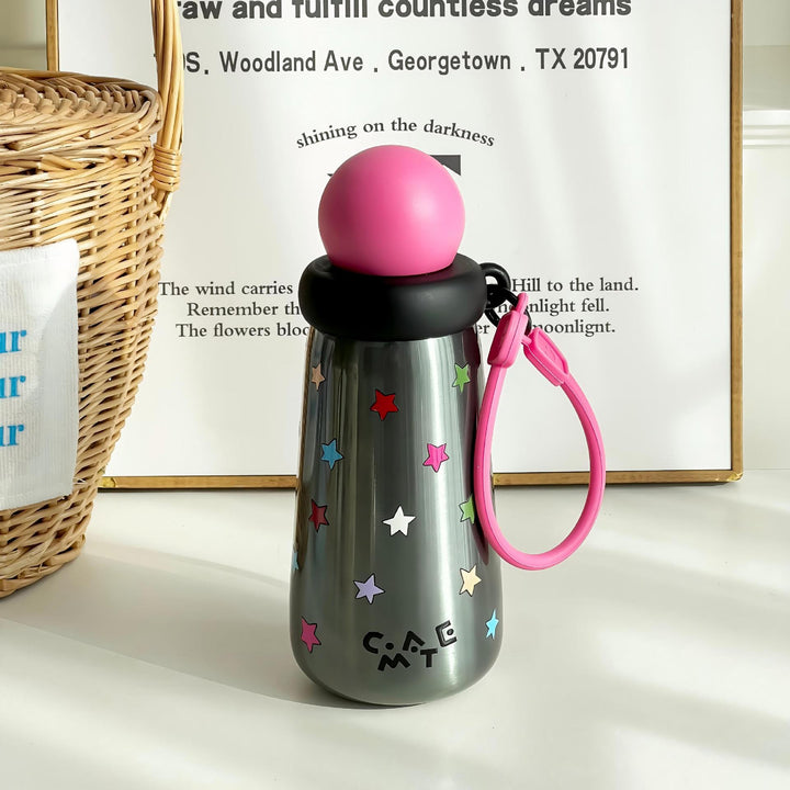 Women's Funny Water Bottle with Creative Lid Bowlift