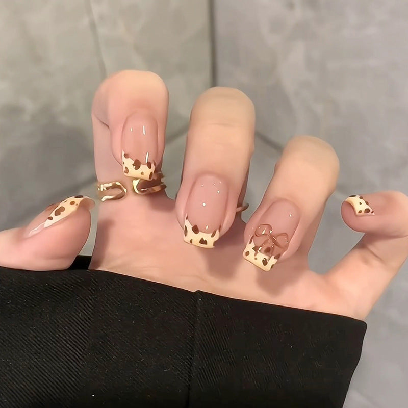 Premium Artistic Long Stiletto Nail Tips with Intricate Embellishments Bowlift