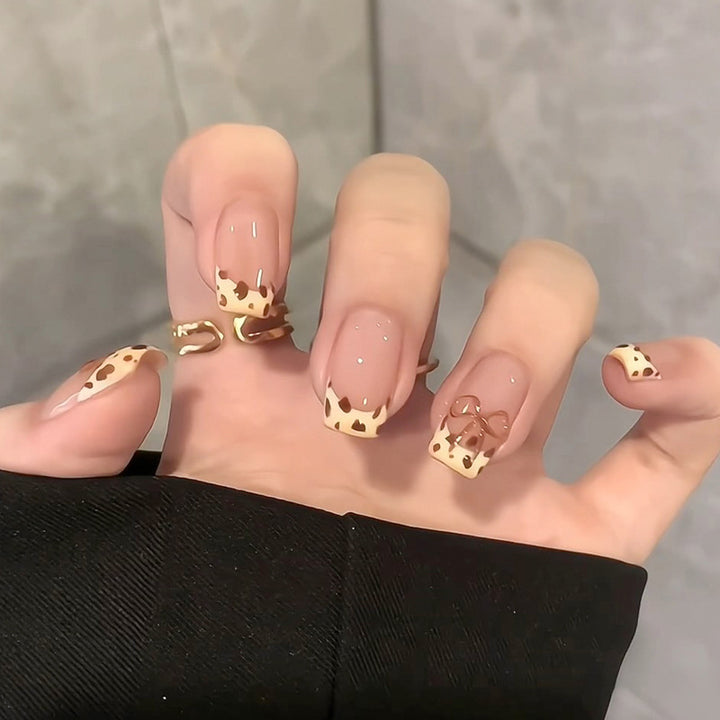 Premium Artistic Long Stiletto Nail Tips with Intricate Embellishments Bowlift