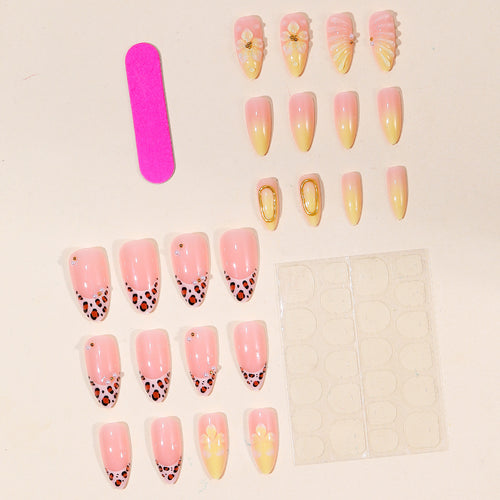 Decorative 3D Floral Nail Art Extensions Bowlift
