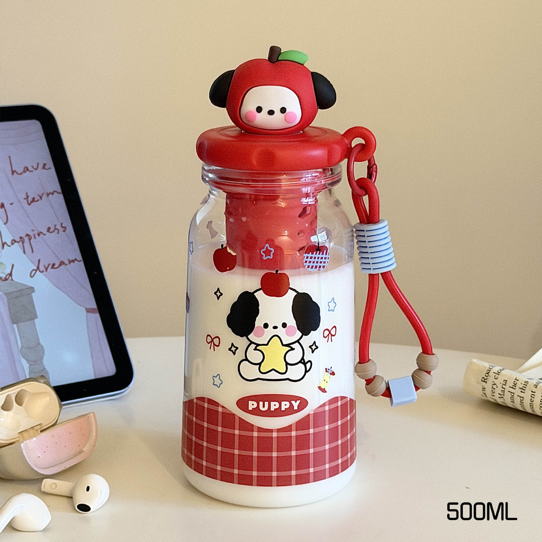 Women's Fruit Infuser Bottle with Practical Spout Stop Bowlift