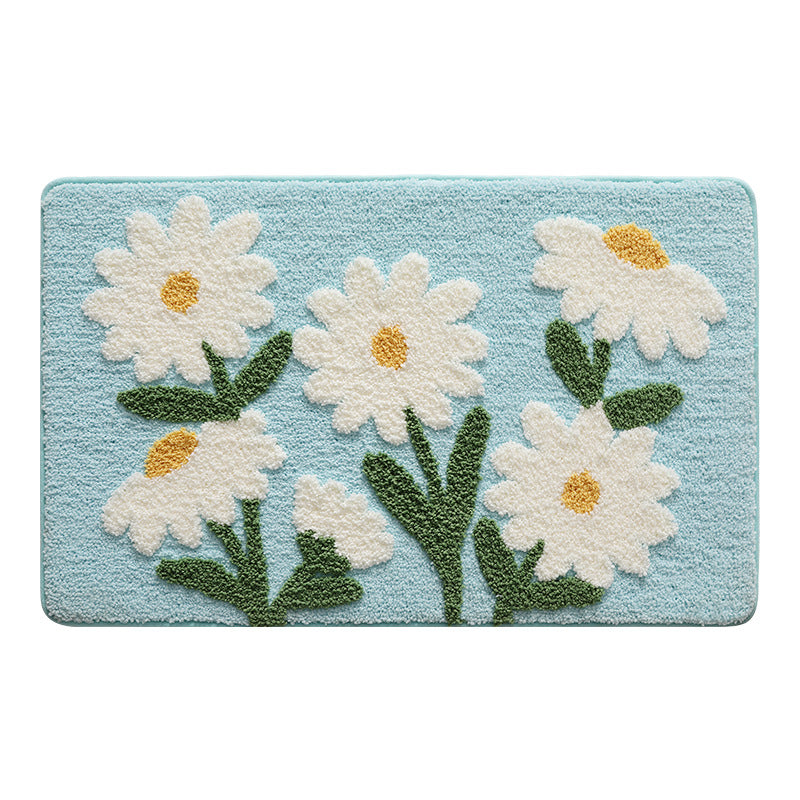 Vintage Floral Bath Mat Bowlift