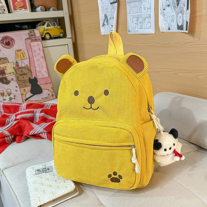 Backpack with Cute Bear Design and Practical Compartments Bowlift