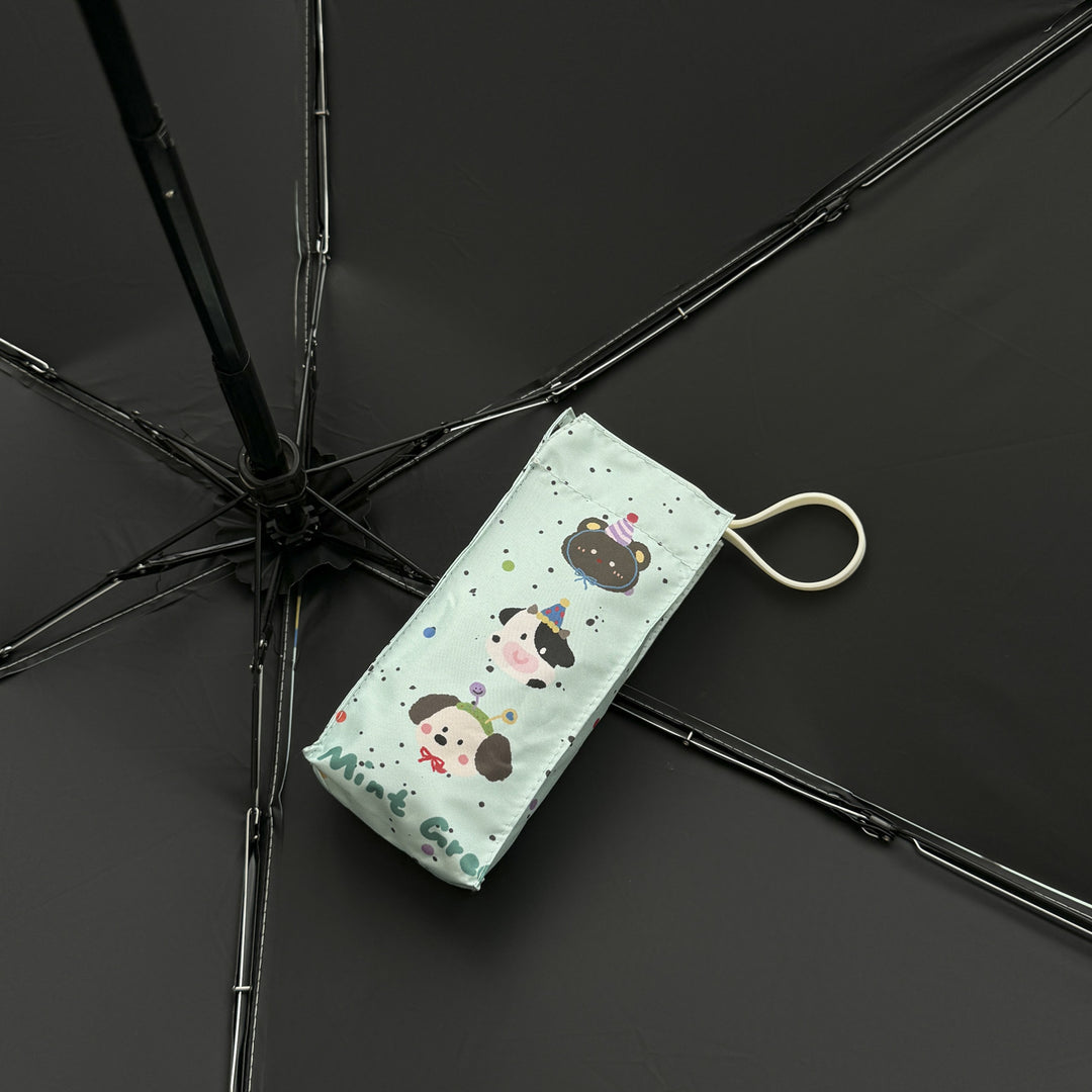 Women's compact umbrella with elegant leaf design Bowlift