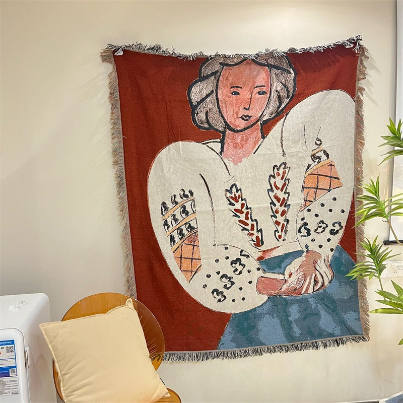 Artistic Landscape Tapestry Blanket