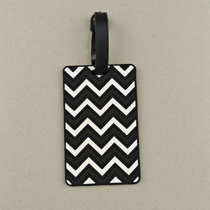 Unisex Chevron Pattern Travel Luggage Tag Bowlift