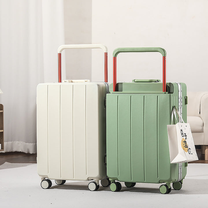 Unisex Lightweight Telescopic Handle Travel Suitcase Bowlift