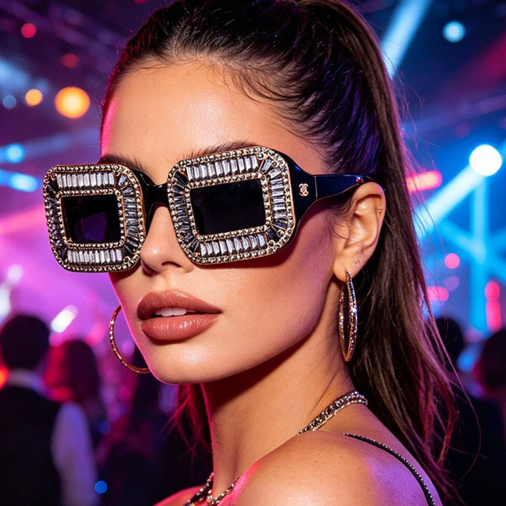 Women's designer sunglasses with extravagant stud embellishments Bowlift