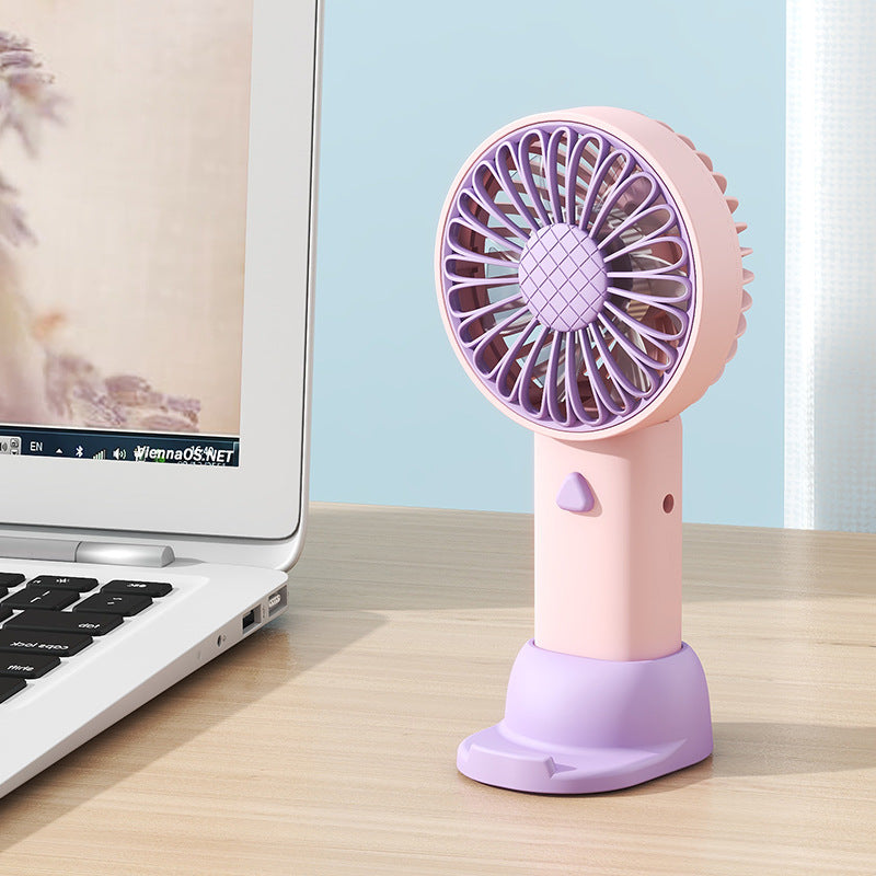 Women's portable mini fan with multiple adjustable speed settings Bowlift
