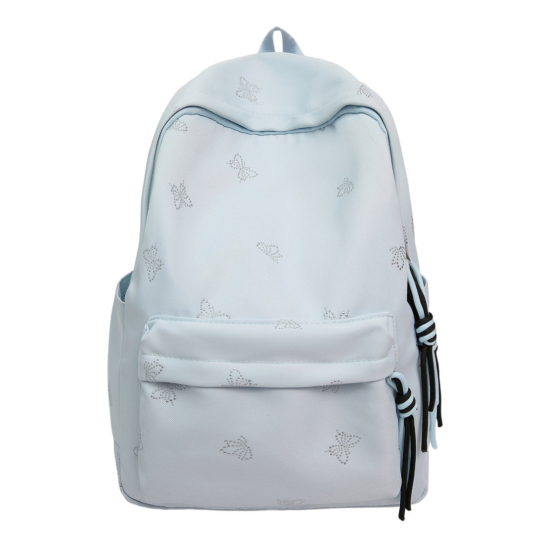 Butterfly Emblem Decorated Backpack Bowlift