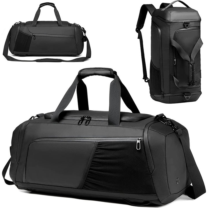 Multi-Compartment Travel Sports Duffel Bag Bowlift