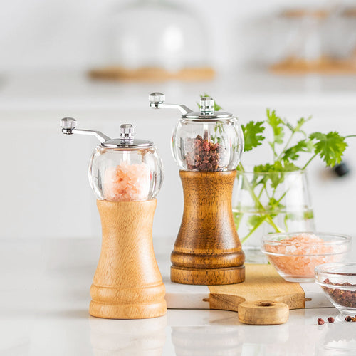 High-quality wood and stainless steel pepper mill Bowlift
