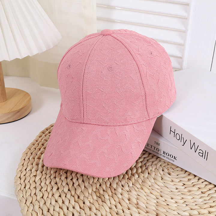 Women's Textured Fashion Baseball Cap Bowlift