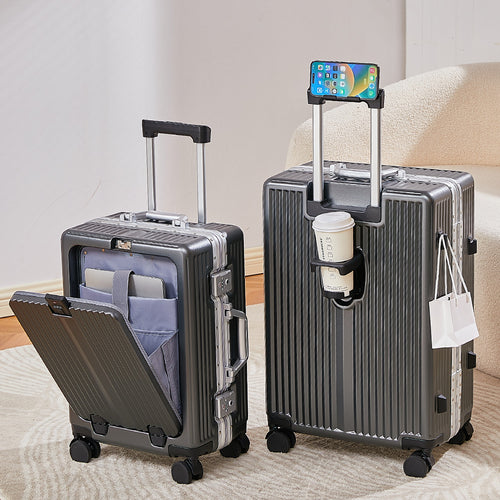 Sleek Hard-Shell Rolling Suitcase