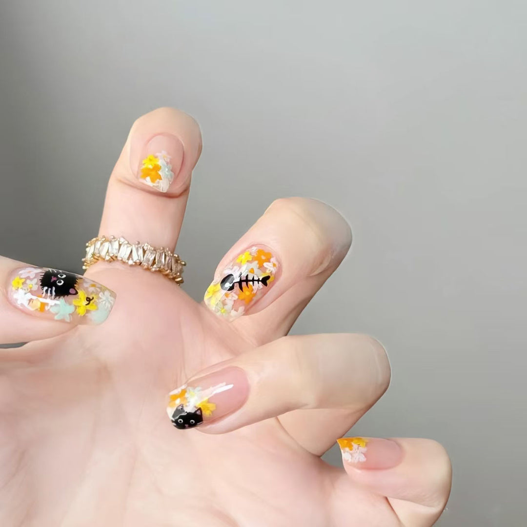 Premium Long-Lasting Glossy Press-On Nails Bowlift