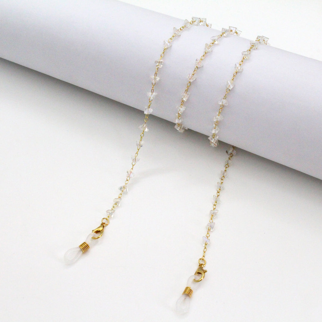 Artistic Gemstone Eyewear Chain Bowlift