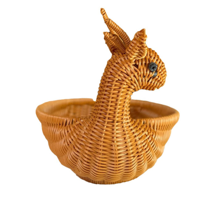 Cute Bunny-Shaped Woven Storage Basket Bowlift
