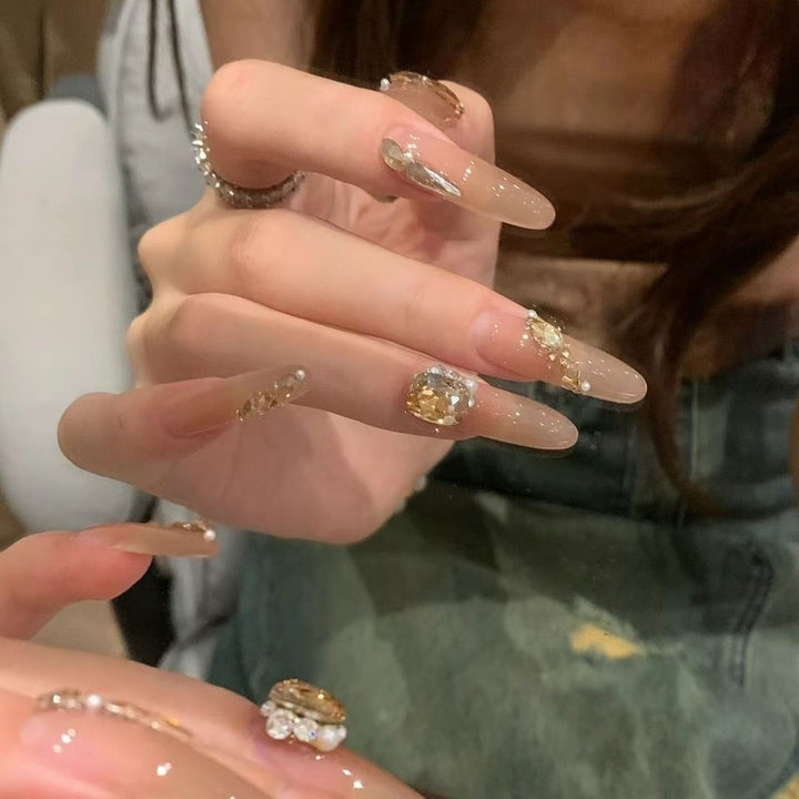 Decorative Press-On Nail Design Set Bowlift